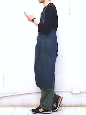 「エプロン」｜ほりほりさん（メンズ・184cm・20代）の春コーディネート
