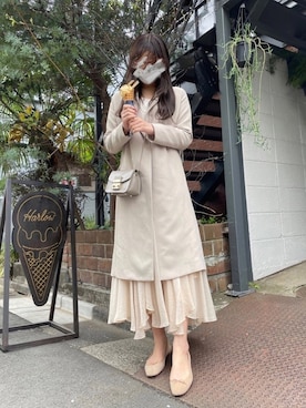 「La TOTALITE（ラトータリテ）のアイテム（ジャケット/アウター）」を使った、chika🤍さん（レディース・163cm）の春コーディネート