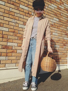 hoho𓆸さん（レディース・155cm）の春コーディネート