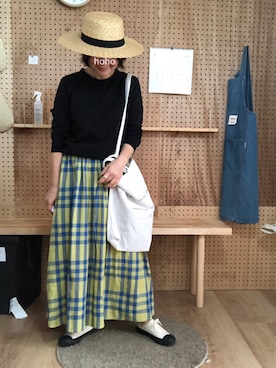 「平成最後のWEARISTAセンバツ」｜「アイテム（福袋/福箱）」を使った、hoho𓆸さん（レディース・155cm）の春コーディネート