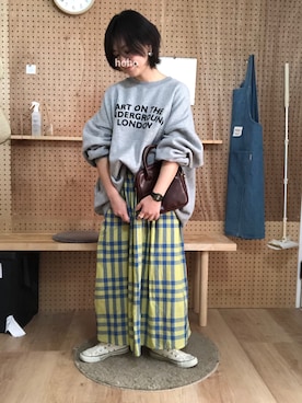 「平成最後のWEARISTAセンバツ」｜「アイテム（福袋/福箱）」を使った、hoho𓆸さん（レディース・155cm）の春コーディネート