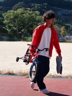 「ESSAY（エッセイ）のアイテム（ジャケット/アウター）」を使った、チョカオさん（メンズ・171cm）の秋コーディネート