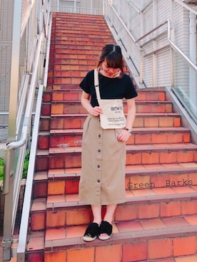 「おしゃれになりたい」｜なぽんさん（レディース・150cm）の春コーディネート