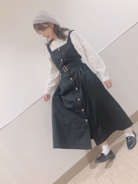 「Green　Parks（グリーンパークス）のアイテム（ニット/セーター）」を使った、なぽんさん（レディース・151cm）の秋コーディネート