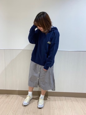 「earth music&ecology（アースミュージックアンドエコロジー）のアイテム（ワンピース）」を使った、なぽんさん（レディース・151cm）の冬コーディネート