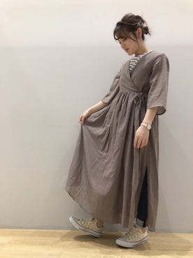 「CONVERSE（コンバース）のconverse（コンバース） ALL STAR OX（オールスターOX）（スニーカー）」を使った、なぽんさん（レディース・150cm）の春コーディネート