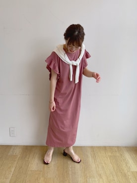 「オーガニックコットン」｜なぽんさん（レディース・150cm）の夏コーディネート
