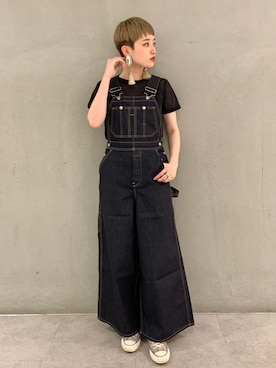 「beautiful people（ビューティフルピープル）のアイテム（オールインワン・サロペット）」を使った、Mio  Yamashitaさん（レディース・162cm）の春コーディネート