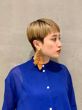 「アイテム（シャツワンピース）」を使った、Mio  Yamashitaさん（レディース・162cm・20代）の春コーディネート