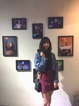 「5（ファイブ）のアイテム（スカート）」を使った、Naomiさん（レディース・166cm）の冬コーディネート