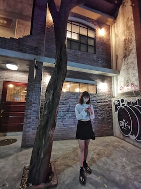 「PUMA（プーマ）のアイテム（レッグウェア）」を使った、Naomiさん（レディース・166cm）の春コーディネート
