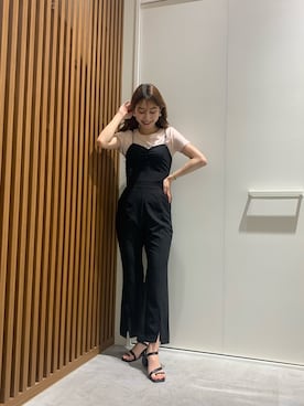 「FREE'S MART（フリーズマート）のアイテム（オールインワン・サロペット）」を使った、freesnatsukiさん（レディース・167cm）の春コーディネート