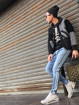 「Johnbull（ジョンブル）のアイテム（その他アウター）」を使った、giseさん（メンズ・170cm）の冬コーディネート