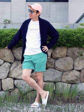 「コーラル」｜giseさん（メンズ・170cm）の春コーディネート