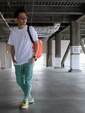 「ORIGINAL GRAIN（オリジナルグレイン）のアイテム（アナログ腕時計）」を使った、giseさん（メンズ・170cm）の夏コーディネート