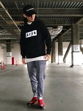 「1piu1uguale3 RELAX（ウノピュウノウグァーレトレリラックス）のアイテム（帽子）」を使った、giseさん（メンズ・170cm）の秋コーディネート
