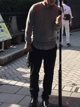 「BARBA（バルバ）のアイテム」を使った、のぶさん（メンズ・173cm）の春コーディネート