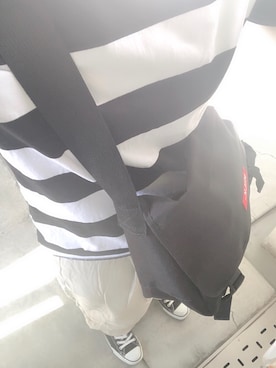 「UNIQLO（ユニクロ）のベルテッドリネンコットンワイドストレートパンツ(丈標準66～68cm）（その他パンツ）」を使った、nさん（レディース・167cm）の夏コーディネート