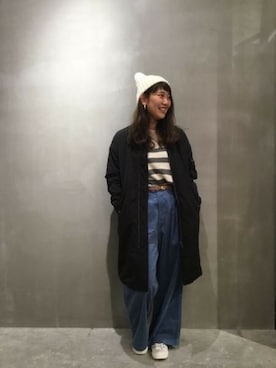 「LAKOLE（ラコレ）のアイテム（MA-1）」を使った、LAKOLE WOMENSさん（レディース・161cm）の秋コーディネート