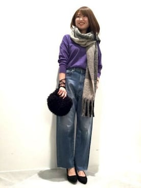 「LAKOLE（ラコレ）のアイテム（パンプス）」を使った、LAKOLE WOMENSさん（レディース・167cm）の冬コーディネート
