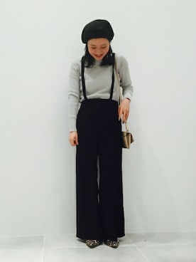 「LAKOLE（ラコレ）のアイテム（ハンチング/ベレー帽）」を使った、LAKOLE WOMENSさん（レディース・160cm）の春コーディネート