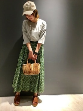 「リバーシブルスカート」｜LAKOLE WOMENSさん（レディース・160cm）の春コーディネート