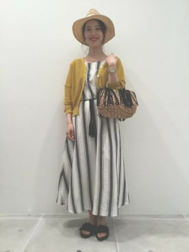 「ストライプワンピース」｜LAKOLE WOMENSさん（レディース・160cm）の春コーディネート