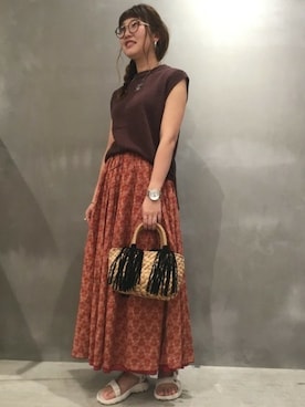 「リバーシブルスカート」｜LAKOLE WOMENSさん（レディース・161cm）の春コーディネート
