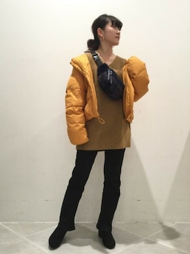 「LAKOLE（ラコレ）のアイテム（ダウンジャケット/コート）」を使った、LAKOLE WOMENSさん（レディース・152cm）の冬コーディネート