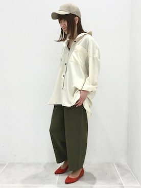 「チェーンネックレス」｜LAKOLE WOMENSさん（レディース・162cm）の春コーディネート