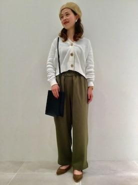 「LAKOLE（ラコレ）のアイテム（ハンチング/ベレー帽）」を使った、LAKOLE WOMENSさん（レディース・160cm）の春コーディネート