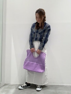 「マドラスチェック」｜LAKOLE WOMENSさん（レディース・160cm）の春コーディネート