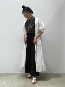「トングサンダル」｜「アイテム（財布/小物）」を使った、LAKOLE WOMENSさん（レディース・160cm）の夏コーディネート