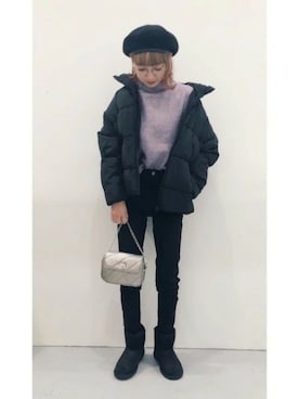 「LAKOLE（ラコレ）のアイテム（ハンチング/ベレー帽）」を使った、LAKOLE WOMENSさん（レディース・160cm）の春コーディネート