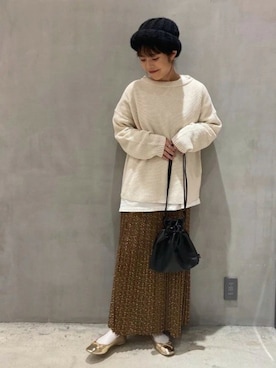 「LAKOLE（ラコレ）のアイテム（バレエシューズ）」を使った、LAKOLE WOMENSさん（レディース・157cm）の春コーディネート