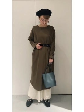 「LAKOLE（ラコレ）のアイテム（ハンチング/ベレー帽）」を使った、LAKOLE WOMENSさん（レディース・160cm）の春コーディネート