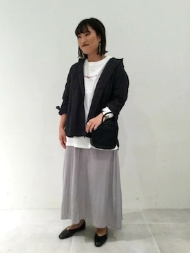 「LAKOLE（ラコレ）のコットンワッシャーリラックスシャツ20SS / LAKOLE（シャツ/ブラウス、その他）」を使った、LAKOLE WOMENSさん（レディース）の春コーディネート