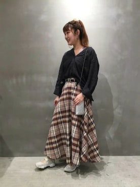 「LAKOLE（ラコレ）のコットンワッシャーリラックスシャツ20SS / LAKOLE（シャツ/ブラウス、その他）」を使った、LAKOLE WOMENSさん（レディース）の春コーディネート