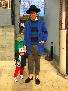 「H&M（エイチ・アンド・エム）のアイテム（ジャケット/アウター）」を使った、hiro7さん（メンズ・176cm・20代）の春コーディネート