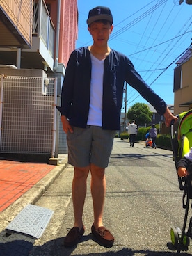 「MADE IN WORLD（メイドインワールド）のアイテム」を使った、hiro7さん（メンズ・176cm）の春コーディネート