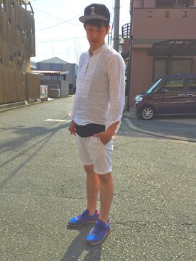 「MADE IN WORLD（メイドインワールド）のアイテム」を使った、hiro7さん（メンズ・176cm）の春コーディネート