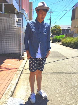 「BACKS（バックス）のアイテム」を使った、hiro7さん（メンズ・176cm）の春コーディネート