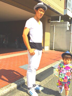 「本日のコーデ」｜「アイテム（帽子）」を使った、hiro7さん（メンズ・176cm）の夏コーディネート