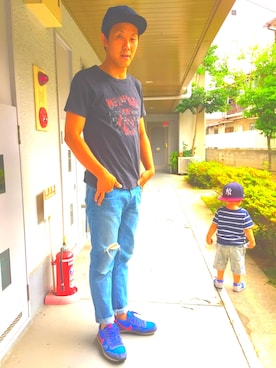 「本日のコーデ」｜「アイテム（帽子）」を使った、hiro7さん（メンズ・176cm）の夏コーディネート