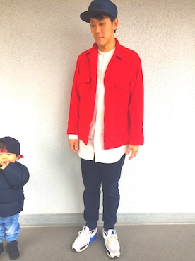 「oblekt（オブレクト）のアイテム（パンツ）」を使った、hiro7さん（メンズ・176cm）の冬コーディネート