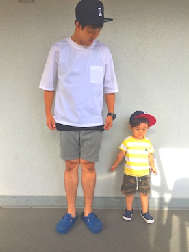 「MADE IN WORLD（メイドインワールド）のアイテム」を使った、hiro7さん（メンズ・176cm）の夏コーディネート