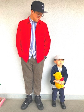 「MADE IN WORLD（メイドインワールド）のアイテム」を使った、hiro7さん（メンズ・176cm）の春コーディネート