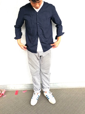 「SMITH'S（スミス）のアイテム（パンツ）」を使った、hiro7さん（メンズ・176cm）の夏コーディネート