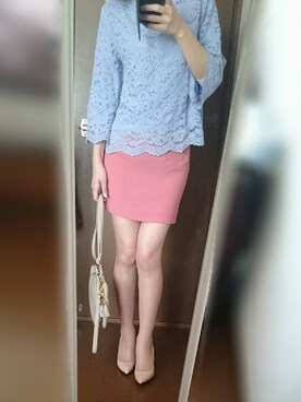 「YEVS（イーブス）のアイテム（スカート）」を使った、TIARA329さん（レディース・168cm）の春コーディネート