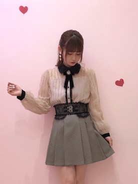「アイテム（イヤリング）」を使った、ROJITA_kiraraさん（レディース・157cm・20代）の秋コーディネート